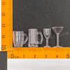 Odoria Dollhouse Drinking Glasses Miniature: 1/12 Scale Wine Cocktail Glass for Kitchen Bar - Mini Beer Mug Stein Highball Glass Clear 4Pcs view 4