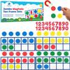 70 PCS Magnetic Ten Frames - Math Manipulatives for Elementary Classroom & Kindergarten - 4 Ten Frames & 44 Math Counters for Kids, Math Games for Kindergarten - Jumbo Magnetic Ten Frame Set view 1