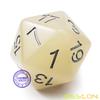 Bescon Jumbo Glowing D20 38MM, Big Size 20 Sides Dice Iced Blue Glow in Dark, Big 20 Faces Cube 1.5 inch view 2