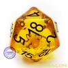 Bescon Amber Jumbo D20 38MM, Big Size 20 Sides Dice, Big 20 Faces Cube 1.5 inch view 2