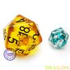 Bescon Amber Jumbo D20 38MM, Big Size 20 Sides Dice, Big 20 Faces Cube 1.5 inch view 3