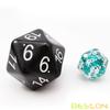 Bescon Jumbo D20 38MM, Big Size 20 Sides Dice Solid Black, Big 20 Faces Cube 1.5 inch view 3