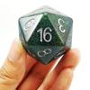 Bescon Glitter Jumbo D20 38MM, Big Size 20 Sides Dice Glitter Turquoise Green, Big 20 Faces Cube 1.5 inch view 1