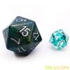 Bescon Glitter Jumbo D20 38MM, Big Size 20 Sides Dice Glitter Turquoise Green, Big 20 Faces Cube 1.5 inch view 4