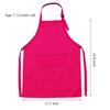 PENTA ANGEL Small Apron with Pocket 2Pcs Rose Red Blue Adjustable Fabric Boys Girls Children Kitchen Chef Artist Bib Aprons for Cooking Baking Art Painting School Craft view 2