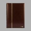 Prophila Stamp Album (New) 60 Black Sides, Padded Brown Cover view 2