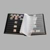 Prophila Stamp Album (New) 60 Black Sides, Padded Brown Cover view 4