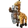 Aunt Sandy's Sewing Weighted Stuffed Animals, Giraffe or Leopard Plush with 2 lbs, Washable Plush Buddy view 1