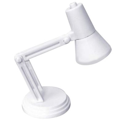 1/6 Dollhouse Miniature Adjustable Table Lamp Light Doll Room Decor Accessories - White
