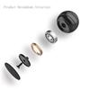 Apqdw Metal Kinetic Desk Toy, 2.17'' Stress Relief Anti Anxiety Desk Fidget Toys for Adults for Office, Optical Illusion Fidget Spinner (55MM, Black) view 3