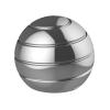 Apqdw Kinetic Desk Toys for Adults, 2.17'' Optical Illusion Fidget Office Toys for Desk Adults, Stress Reliver for Adults (55MM, Silver) view 1