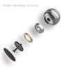 Apqdw Kinetic Desk Toys for Adults, 2.17'' Optical Illusion Fidget Office Toys for Desk Adults, Stress Reliver for Adults (55MM, Silver) view 3