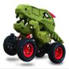 Aeromax Dino-Faur Pull Back Dinosaur Truck, Green with Red Accent view 1