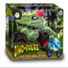 Aeromax Dino-Faur Pull Back Dinosaur Truck, Green with Red Accent view 2