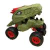 Aeromax Dino-Faur Pull Back Dinosaur Truck, Green with Red Accent view 3