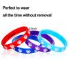 Gejoy 48 Pcs Paw Print Rubber Bracelets Multicolor Dog Paw Print Silicone Wristband for Birthday Party Supplies Dog Party Favors, 8 Colors view 2