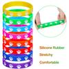 Gejoy 48 Pcs Paw Print Rubber Bracelets Multicolor Dog Paw Print Silicone Wristband for Birthday Party Supplies Dog Party Favors, 8 Colors view 4