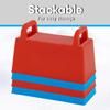 Superio Snow Brick Maker Igloo Fort Block Form Outdoor Winter Snow Toys Sand Castle Building Kit for Adults and Kids Sandbox, Beach, Sand Toys (Red/Blue) view 3