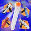 BOROLA 4Pcs Replacement Reload Clip 12-Round Refill Magazine Reload Clip Compatible for Nerf Rival Apollo XV-700 Rival Zeue XV-1200 (Clear) view 4