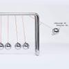 CERROPI Newtons Cradle Pendulum with 7 Balls, Classic Swing Newton Balance Ball, 30+ Sec Swingtime, Science Physics Gadget, Desk Toys & Office Gadgets for Desk Decorations view 2