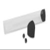 BCW Smoke Playmat Tube with Dice Cap | Includes 2 Free Dice | Tri-Oval Design Prevents Rolling | Oversized Cap for Storage | Durable Plastic Tube for MTG, TCG Playmats, and Game Mats view 1