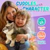 12 Standing Stuffed Animals for Boys & Girls, Safari Baby Shower Decorations, Soft Plush, Nursery Dcor, Huggable Soft Toys, Realistic Features, Elephant, Lion, Wolf, Rhino & More (Wolf) view 2