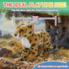 12 Standing Stuffed Animals for Boys & Girls, Safari Baby Shower Decorations, Soft Plush, Nursery Dcor, Huggable Soft Toys, Realistic Features, Elephant, Lion, Wolf, Rhino & More (Cheetah) view 3