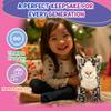 12 Standing Stuffed Animals for Boys & Girls, Safari Baby Shower Decorations, Soft Plush, Nursery Dcor, Huggable Soft Toys, Realistic Features, Elephant, Lion, Wolf, Rhino & More (Snow Leopard) view 4