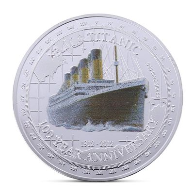 100 Year Anniversary Titanic Plated Commemorative Coin & Collectable Gift