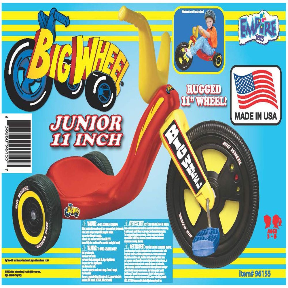 The Original Big Wheel Junior Tricycle Mid-Size Boys 11 Ride-On