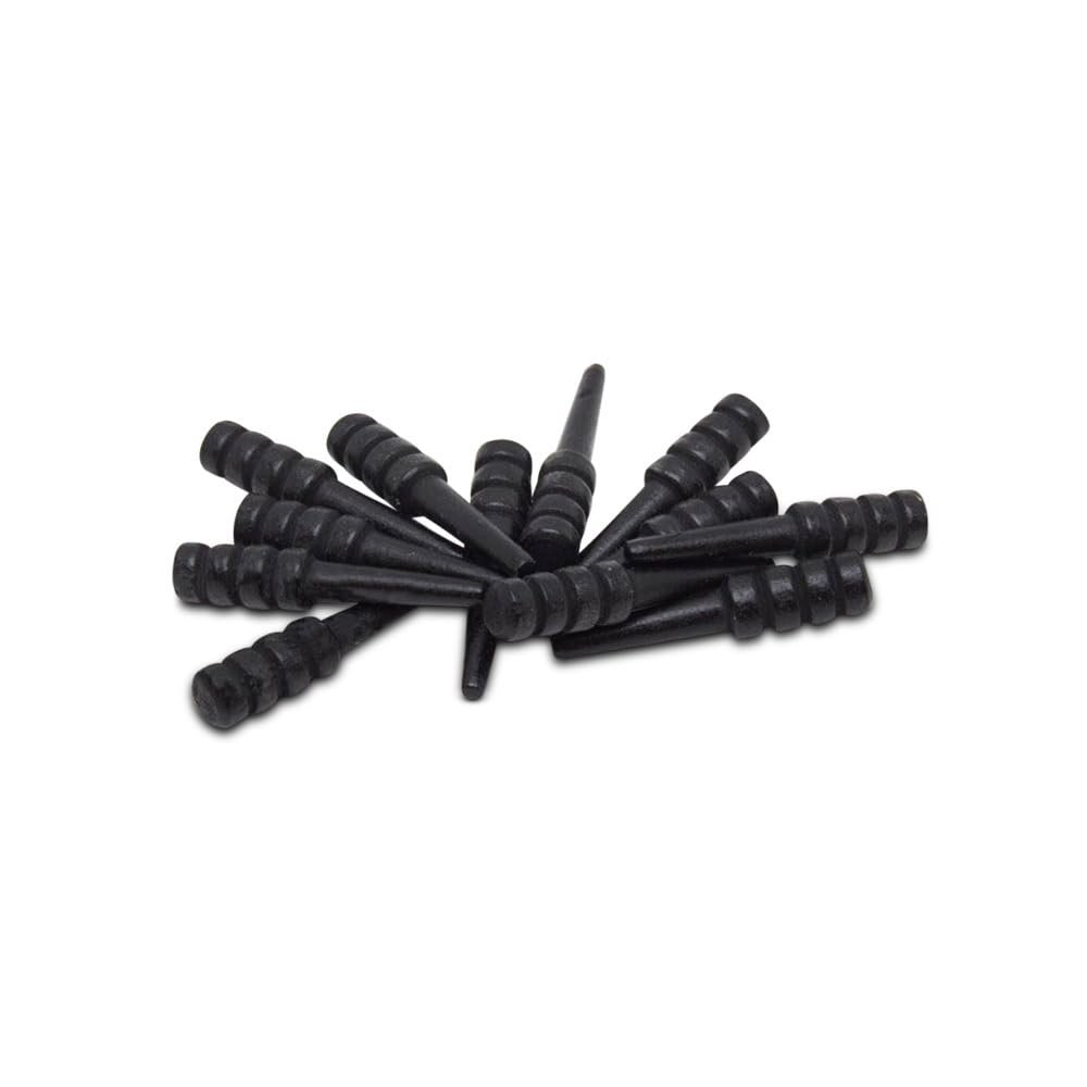 Wood Cribbage Pegs, Pack of 12 Black Pegs for New Set or Replacement Pieces by Woodpeckers