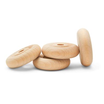 Classic Mini Wooden Wheels, Great for Crafts Too, 1-1/4 Inch Diameter, 3/8 Inch Thick, 1/4 Inch Hole, Pack of 50, by Woodpeckers