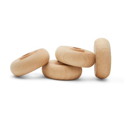 Classic Mini Wooden Wheels, Great for Crafts Too, 1 Inch Diameter, 3/8 Inch Thick, 1/4 Inch Hole, Pack of 100, by Woodpeckers