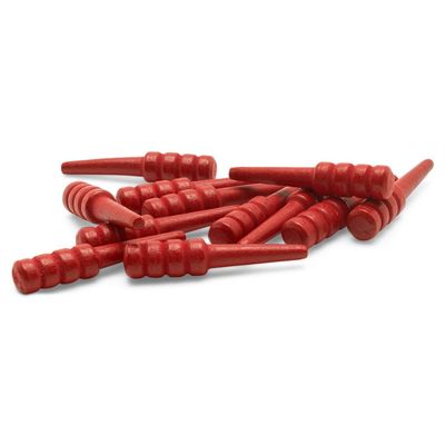 Wood Cribbage Pegs, Pack of 12 Red Pegs for New Set or Replacement Pieces by Woodpeckers