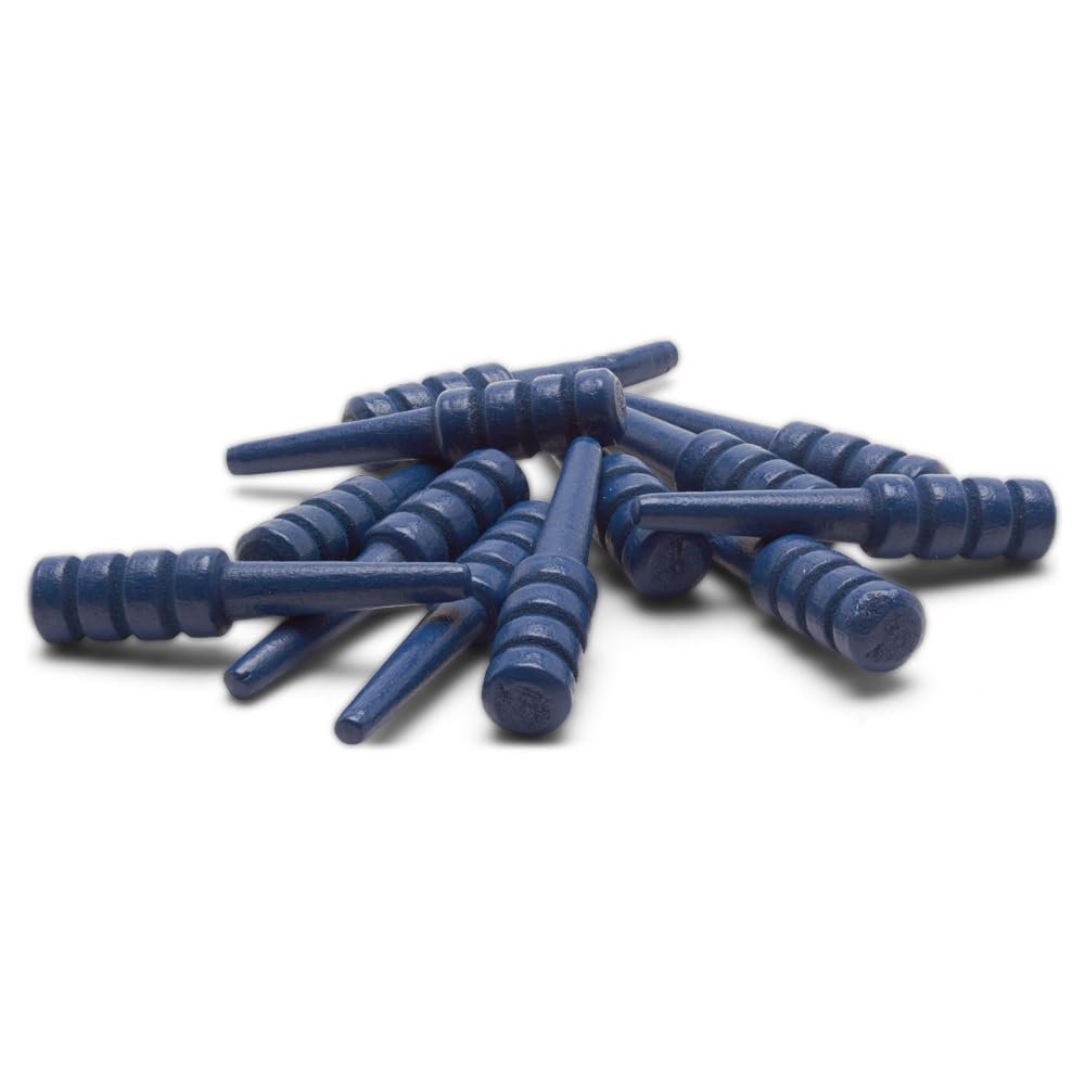 Wood Cribbage Pegs, Pack of 12 Blue Pegs for New Set or Replacement Pieces by Woodpeckers
