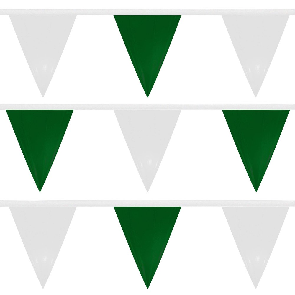 Water Gear Backstroke Flags - Meets All Regulations - Heavy-Duty Vinyl - Great for Swimmers and Divers - Competitive Swim Gear - Green/White