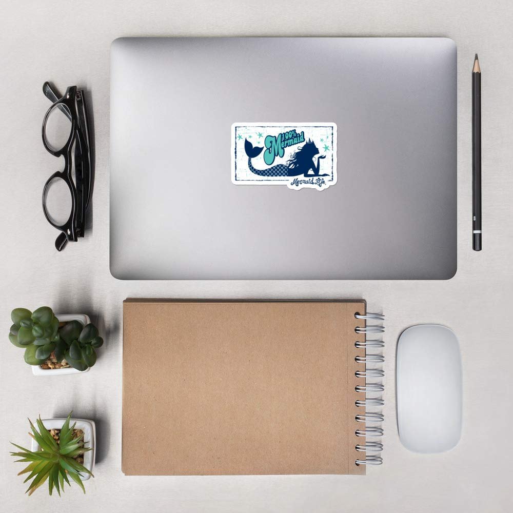 100 Percent Mermaid Vinyl Bubble-Free Stickers | Mermaid Gifts for Her