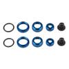 Team Associated 10mm Shock Caps and Collars, Blue Aluminum, ASC21556 view 1