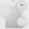 LOYHUANG White Kids Chef Apron and hat set- Kids Chef Kitchen Bib Aprons with 2 Pockets for Girls Boys Painting Cooking Baking Wear(White,8sets) view 2