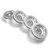 RCLIONS Aluminum Alloy 2.2" Beadlock Wheels Rims for 1/10 RC Rock Crawler Car Axial Wraith 90018 -Pack of 4 (Silver) view 1