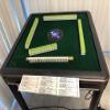 4-Legs Style American Mahjong Automatic Mahjong Table/Dining Table with 4 Drawers, Comes 2 Set of 40mm Numbered Tiles Durable Tabletop Cover view 2