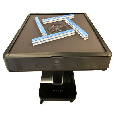 166 Tiles 40mm Roller Coaster Style American Mahjong Ultra Thin Folding Automatic Mahjong Table with 4 Drawers, Wheels, Comes 2 Set of Numbered Tiles