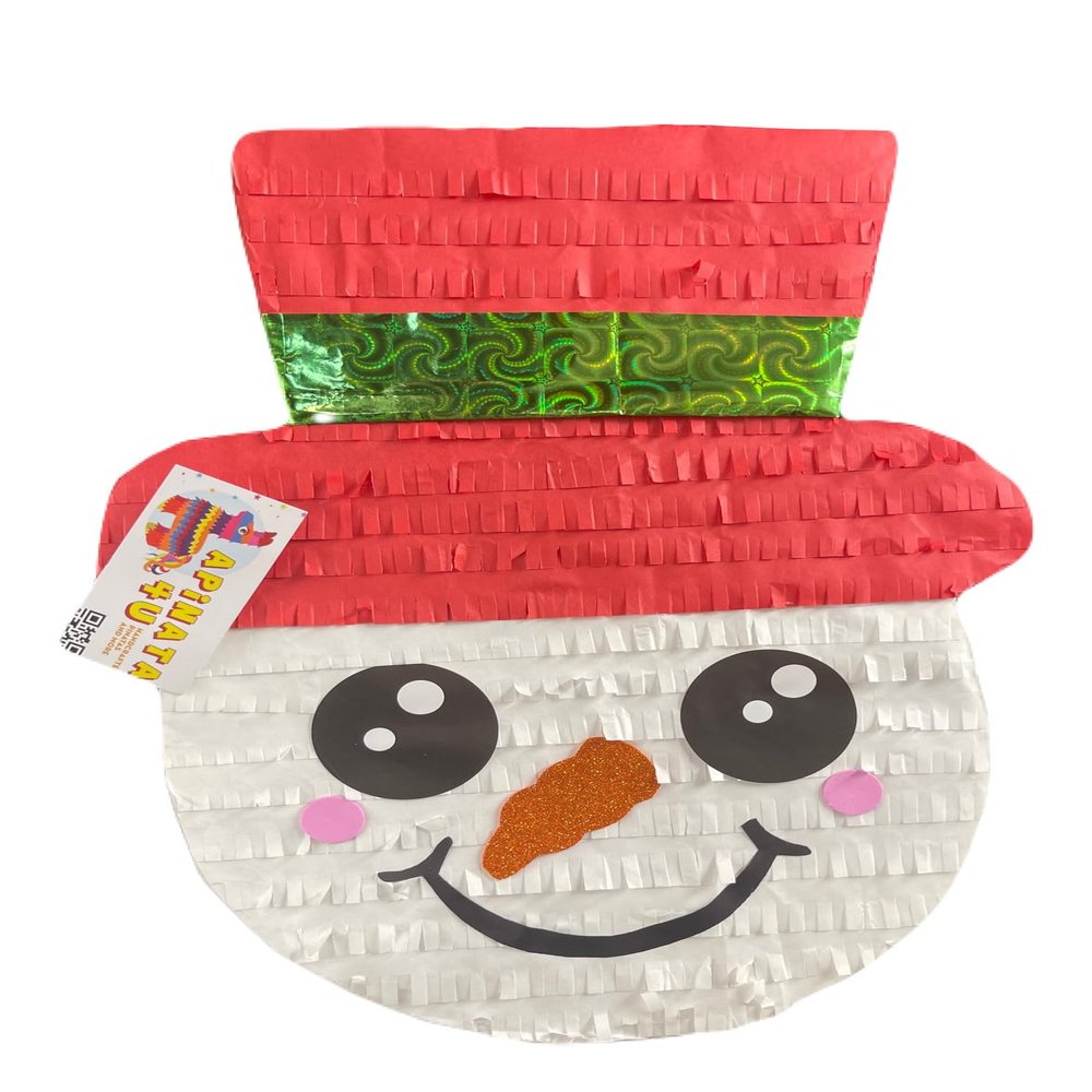 20" Tall APINATA4U Christmas Snowman Pinata With Red Hat Christmas Party Supplies Decorations Themed Xmas Party