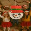 20" Tall APINATA4U Christmas Snowman Pinata With Red Hat Christmas Party Supplies Decorations Themed Xmas Party view 2