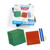 hand2mind Differentiated Base Ten Blocks Clings for Teachers, Flat Demonstration Base Ten Clings, Learn Place Value, Number Concepts, and Counting, Homeschool Supplies (131 Pieces) view 1