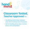 hand2mind Differentiated Base Ten Blocks Clings for Teachers, Flat Demonstration Base Ten Clings, Learn Place Value, Number Concepts, and Counting, Homeschool Supplies (131 Pieces) view 3
