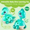 CubicFun Baby Toys 12-18 Months - Touch & Go Musical Light Tummy Time Infant Baby Crawling Toys 12 Months, Toddler Travel Toy for 1 Year Old Boy Birthday Easter Basket Stuffers view 2