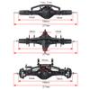 QUE-T Complete Aluminium Alloy Front Middle Rear Axle for 1/10 RC Crawler Car SCX10 90021 90027 90028 (Front Axle) view 2