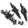 QUE-T Complete Aluminium Alloy Front Middle Rear Axle for 1/10 RC Crawler Car SCX10 90021 90027 90028 (1 Set) view 4