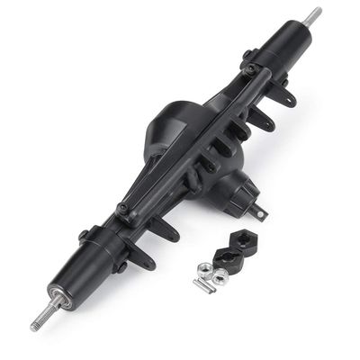QUE-T Complete Aluminium Alloy Front Middle Rear Axle for 1/10 RC Crawler Car SCX10 90021 90027 90028 (Rear Axle)